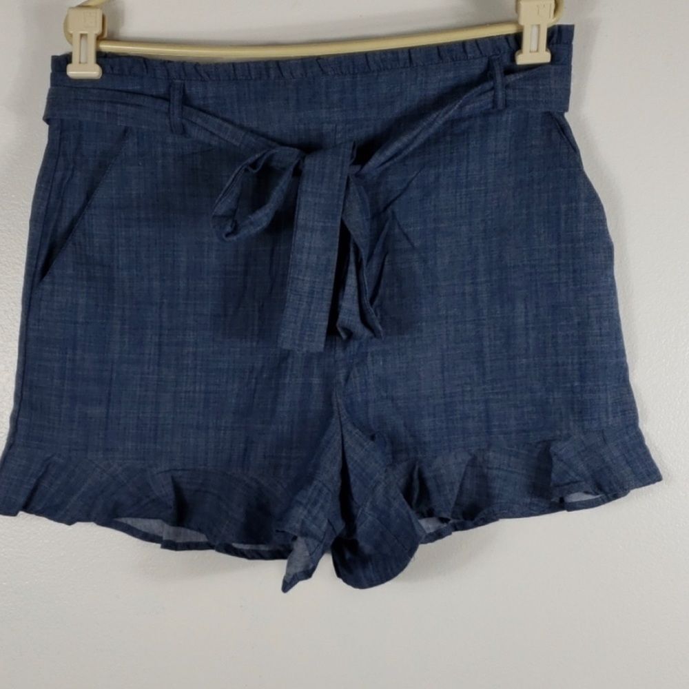BP NWOT COQUETTE-GIRL Chambray Blue  Shorts XL
